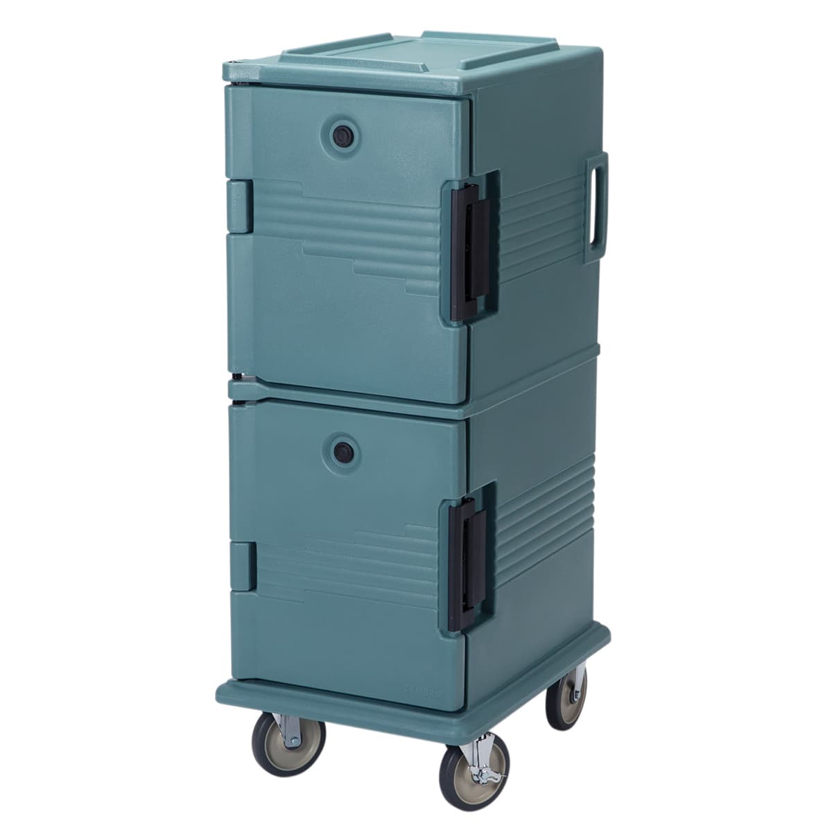 UPC FRONT LOADER 800 SERIES - SLATE BLUE - 520 X 690 X 1370MM - TWO COMPARTMENT WITH WHEELS