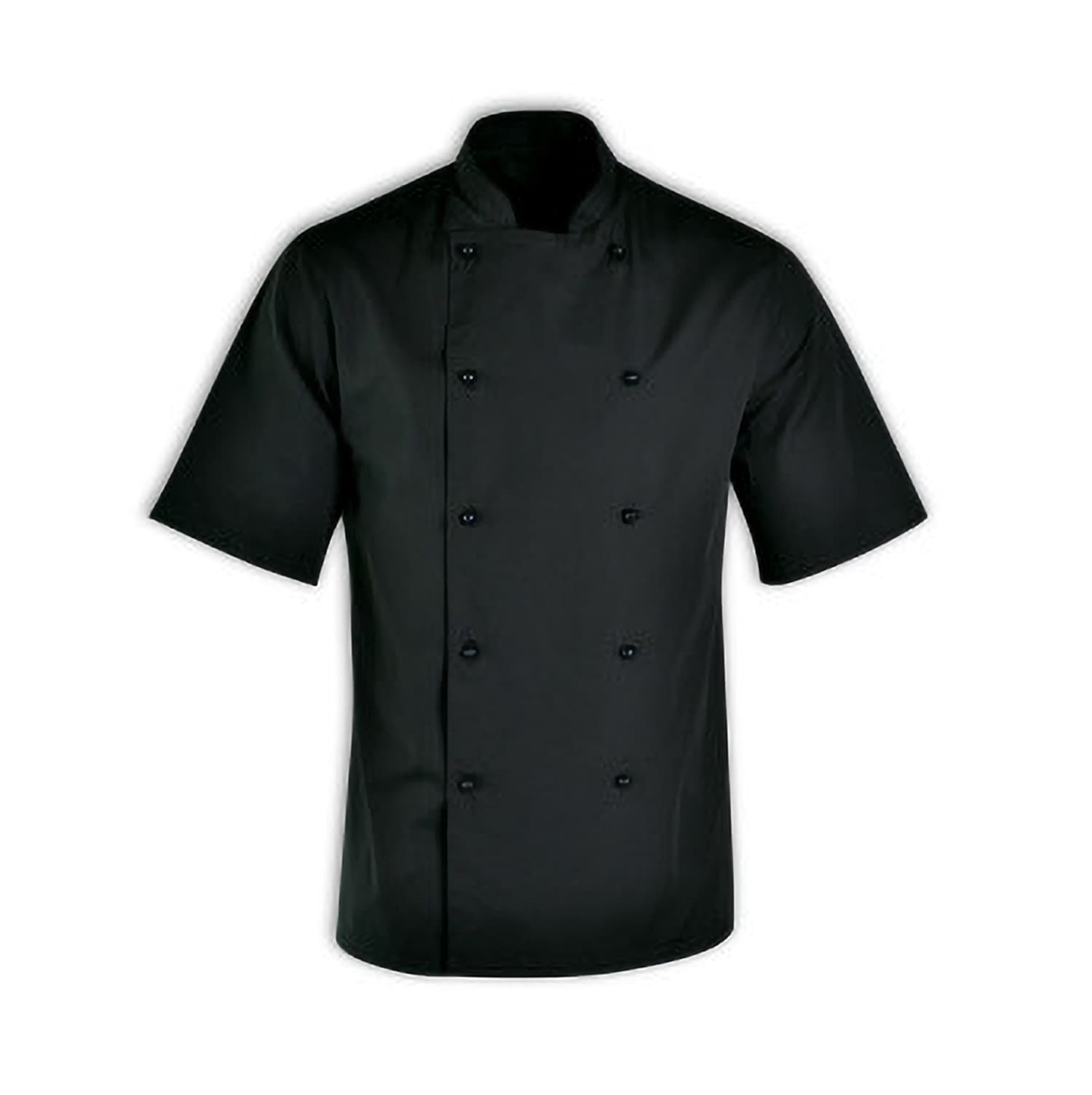 CHEFS UNIFORM JACKET BASIC SHORT - BLACK - XXX LARGE