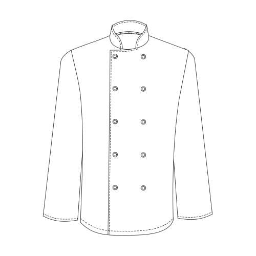 Chefs Uniform Jacket Basic Pop Button - X Large