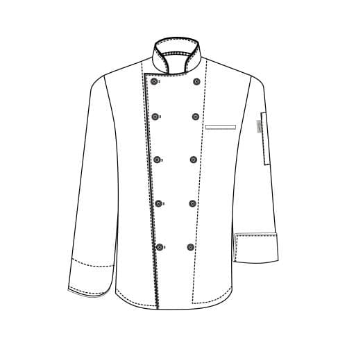 CHEFS UNIFORM JACKET EXECUTIVE MEN LONG – X SMALL