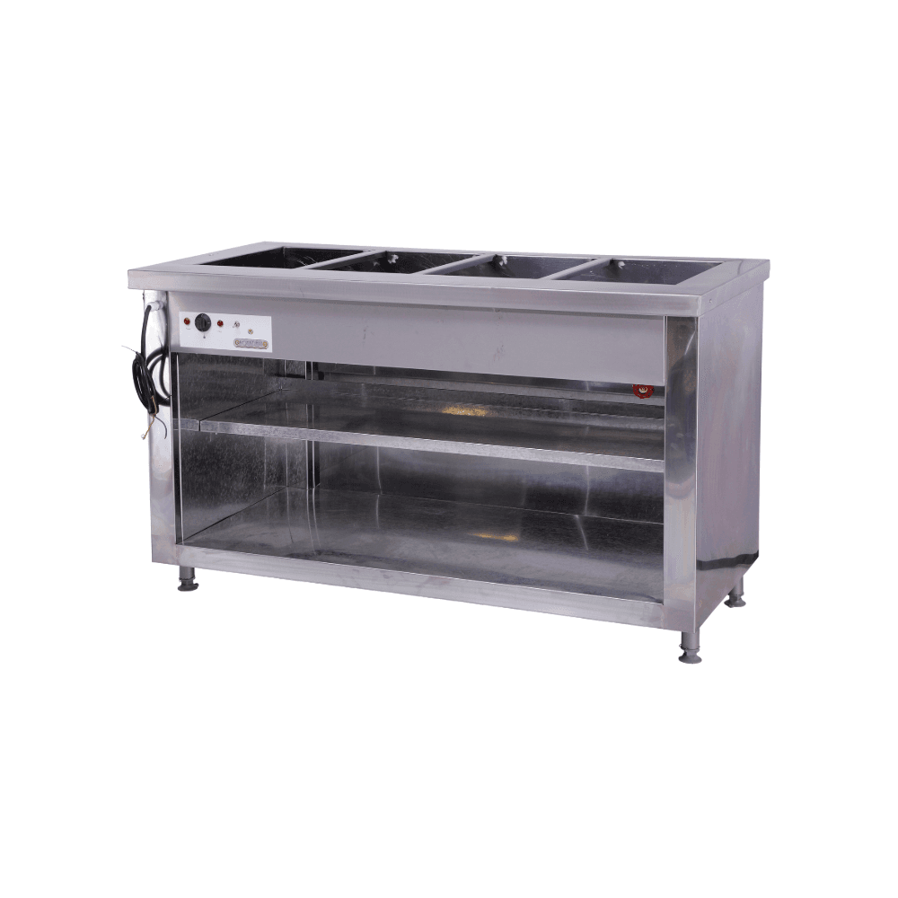 4 Division floor model bain marie