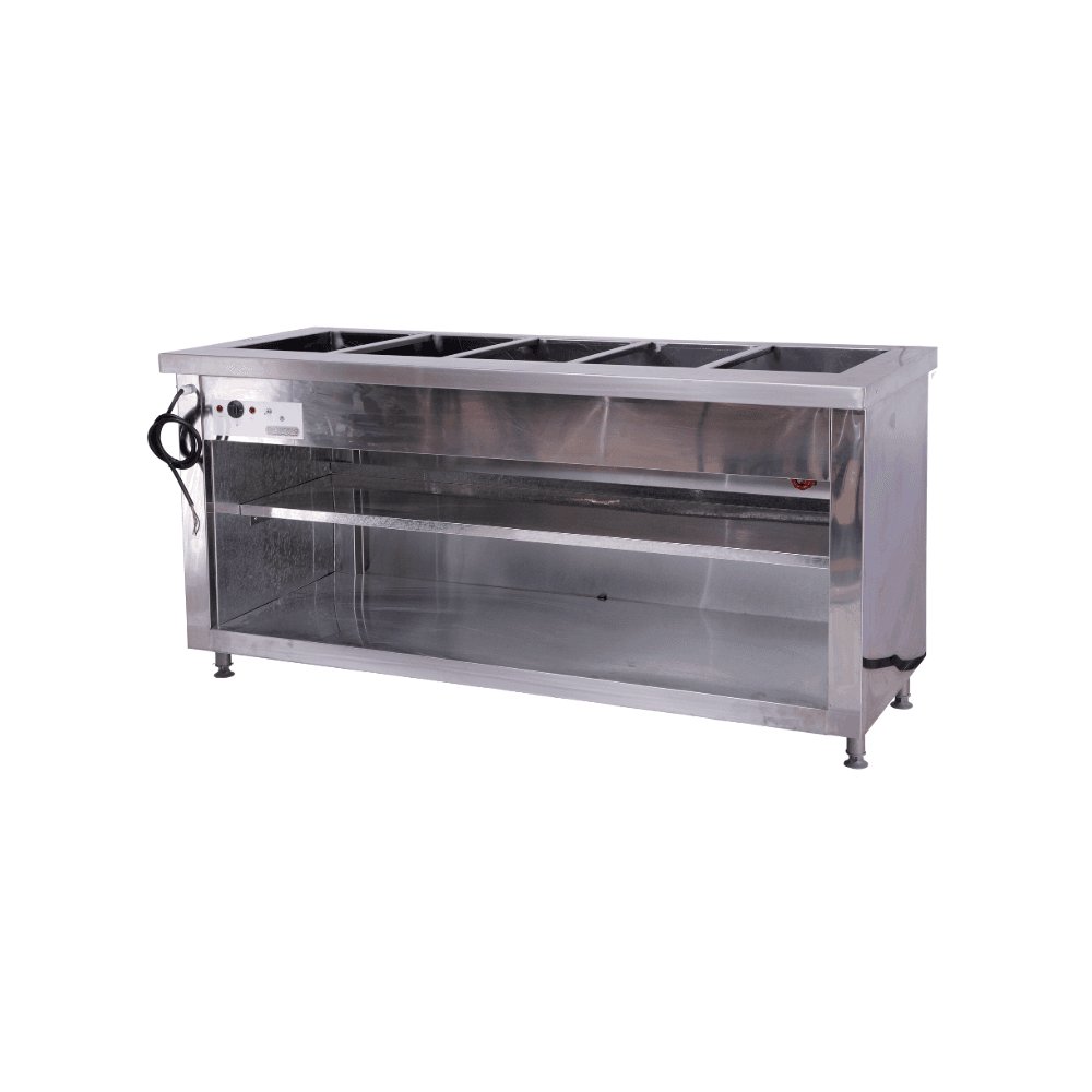 5 Division floor model bain marie
