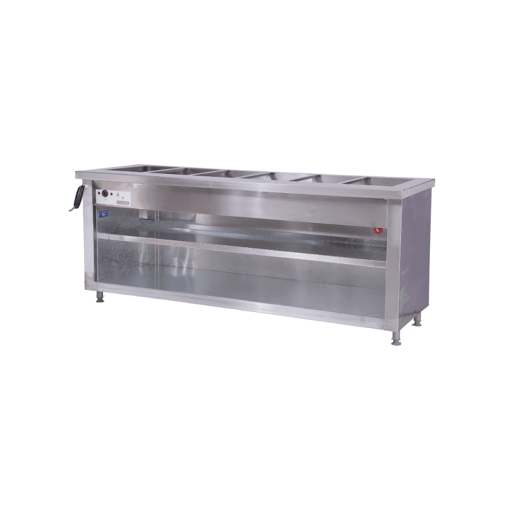 6 Division floor model bain marie