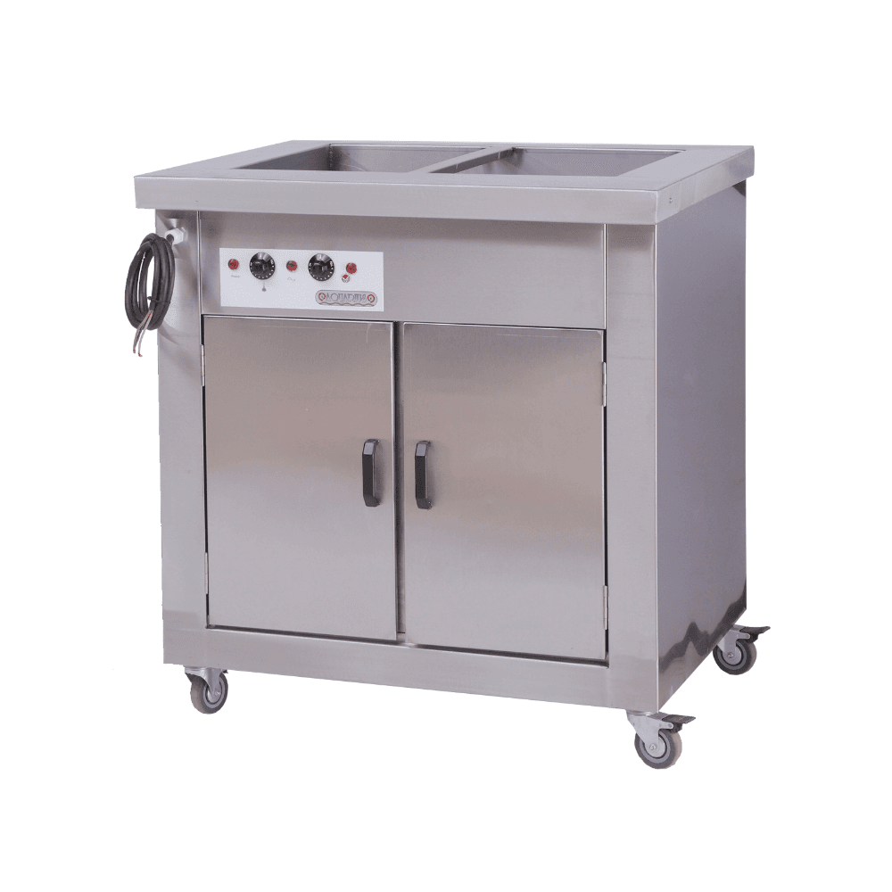 2 Division hot closet bain marie