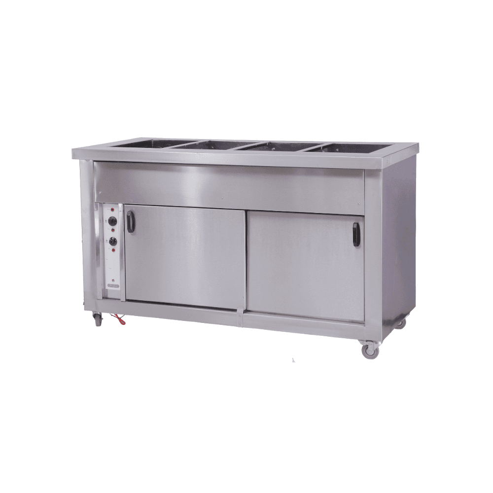 4 Division hot closet bain marie