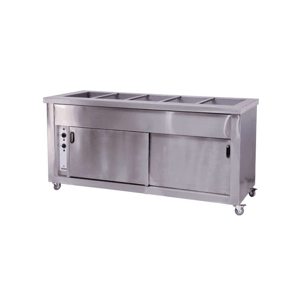 5 Division hot closet bain marie