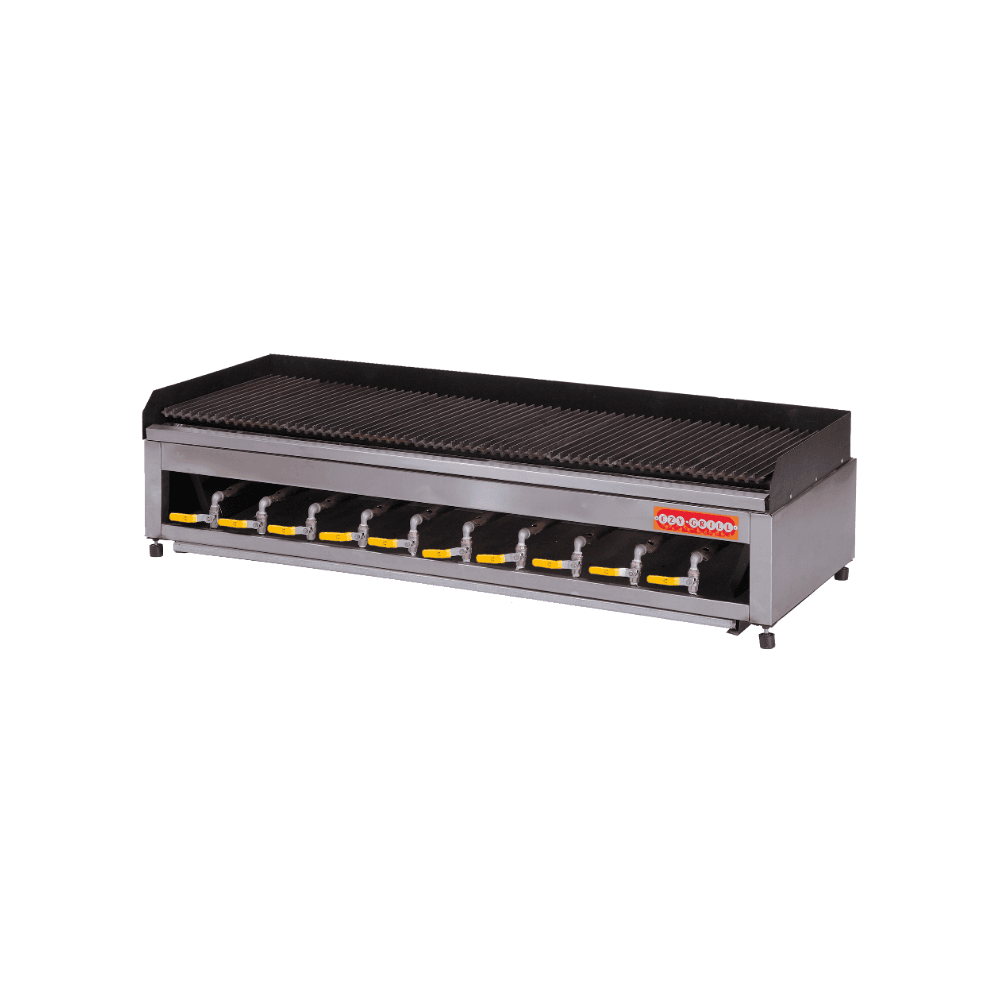 10 Burner table model griller - 1290 x 560 x 300 mm