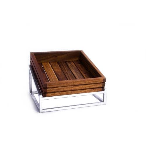 WOOD DISPLAY BASKET (330 X 300 X 70MM) INFINITI
