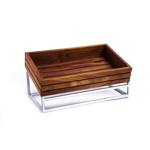 WOOD DISPLAY BASKET (340 X 240 X 90MM) INFINITI