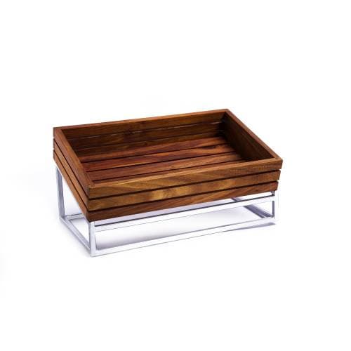 WOOD DISPLAY STAND (STEEL) INFINITI - 305 X 205MM