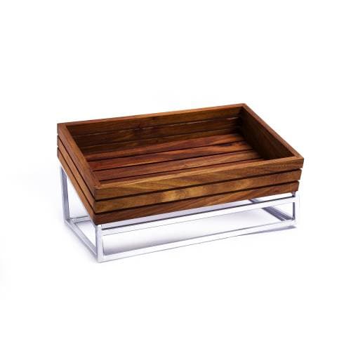 WOOD DISPLAY STAND (STEEL) INFINITI - 400 X 300MM