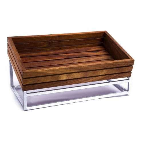 WOOD DISPLAY STAND (STEEL) INFINITI - 500 X 300MM
