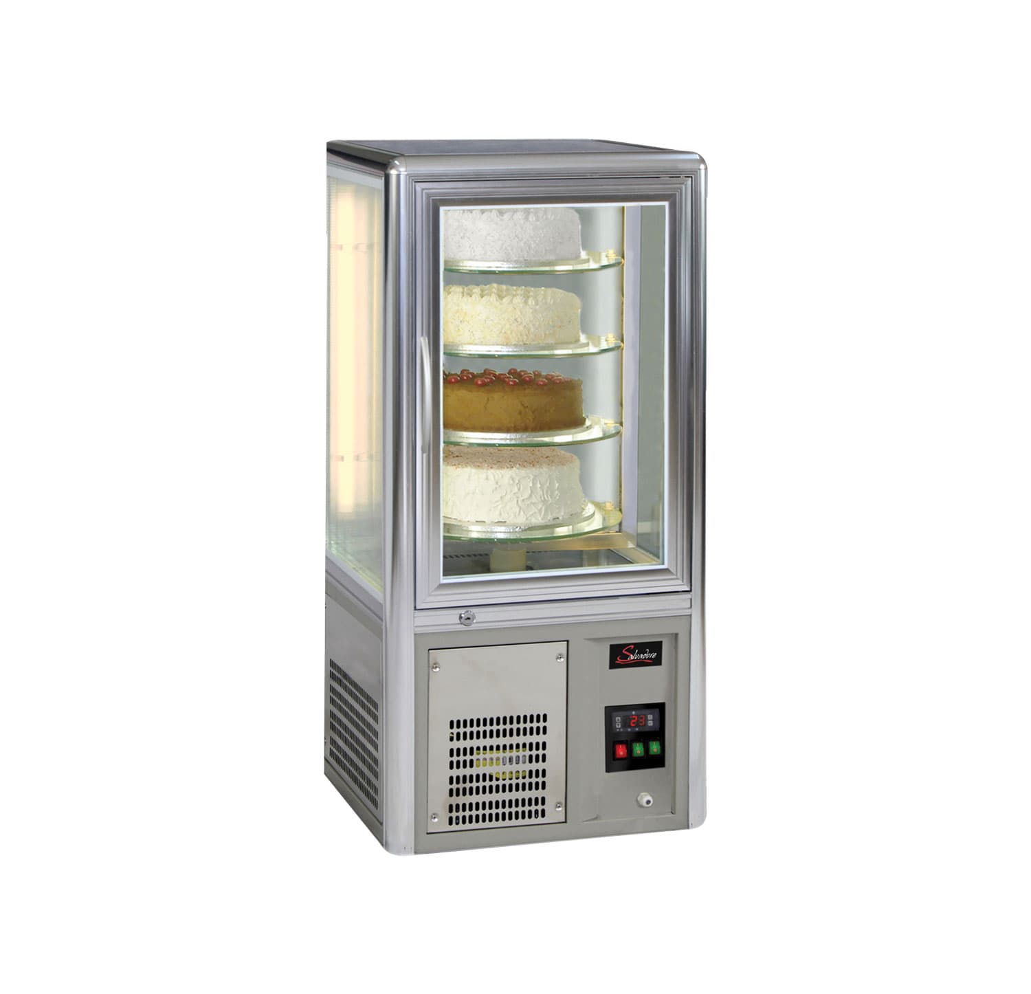 CAKE DISLAY FRIDGE - SALVADORE ROTATING SHELVES -TABLE TOP