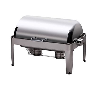 CHAFING DISH IBIS RECTANGULAR ROLL TOP 18/10 S/STEEL 667 X 485 X 452MM 8LT