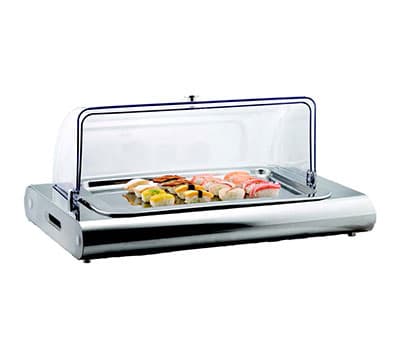 COLD DISPLAY SWATCH S/STEE LPOLYCARBONATE, COVER, TWO ICE PACKS INCLUDED 608 X 433 X 284MM