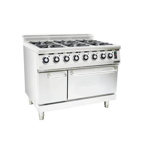 Gas Stove with Electric Oven Anvil - 6 Burner