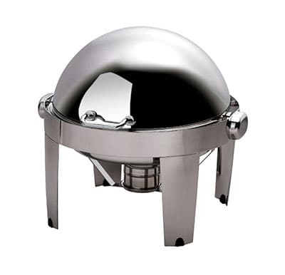 Chafing Dish Ibis Round Roll Top 18/10 S/Steel 515 x 518 x 470mm 6.5L