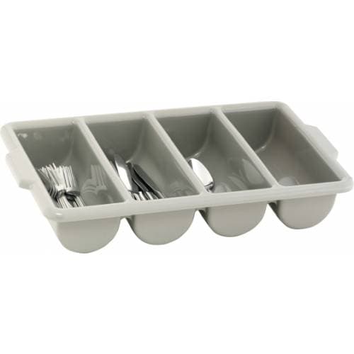 CUTLERY TRAY - GREY - 4 DIVISION - 500 X 300MM