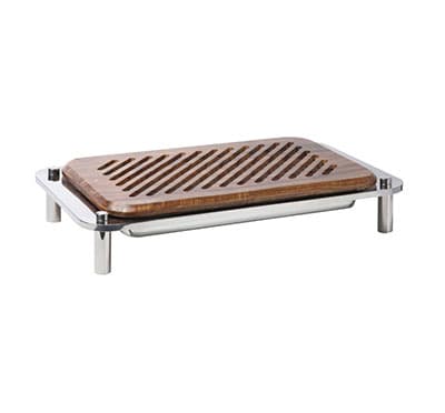 DOMINO BREAD CUTTING BOARD ON STAND 615 X 350 X 116MM