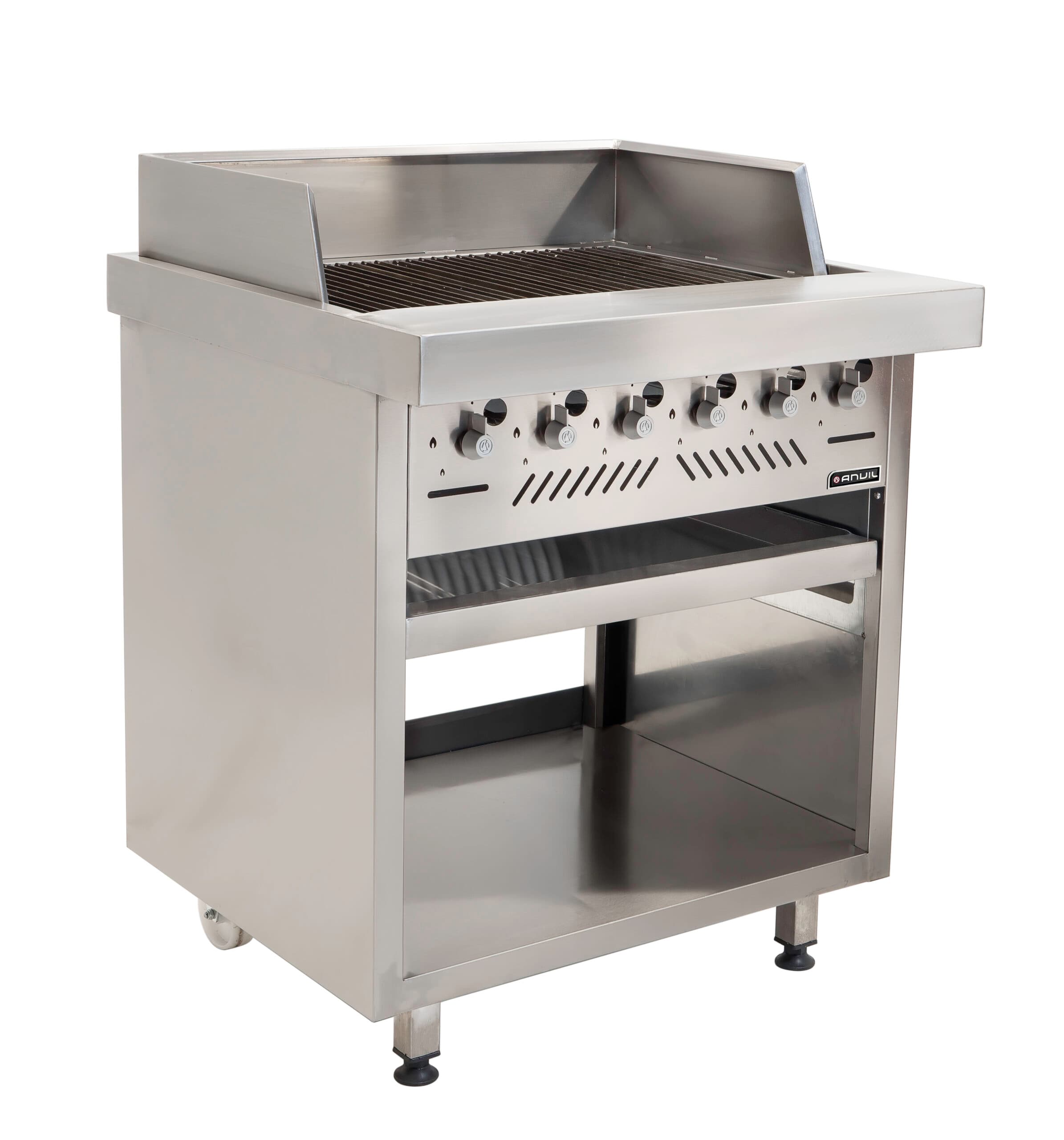 Gas Griller Anvil - 6 Burner Radiant - Free Standing
