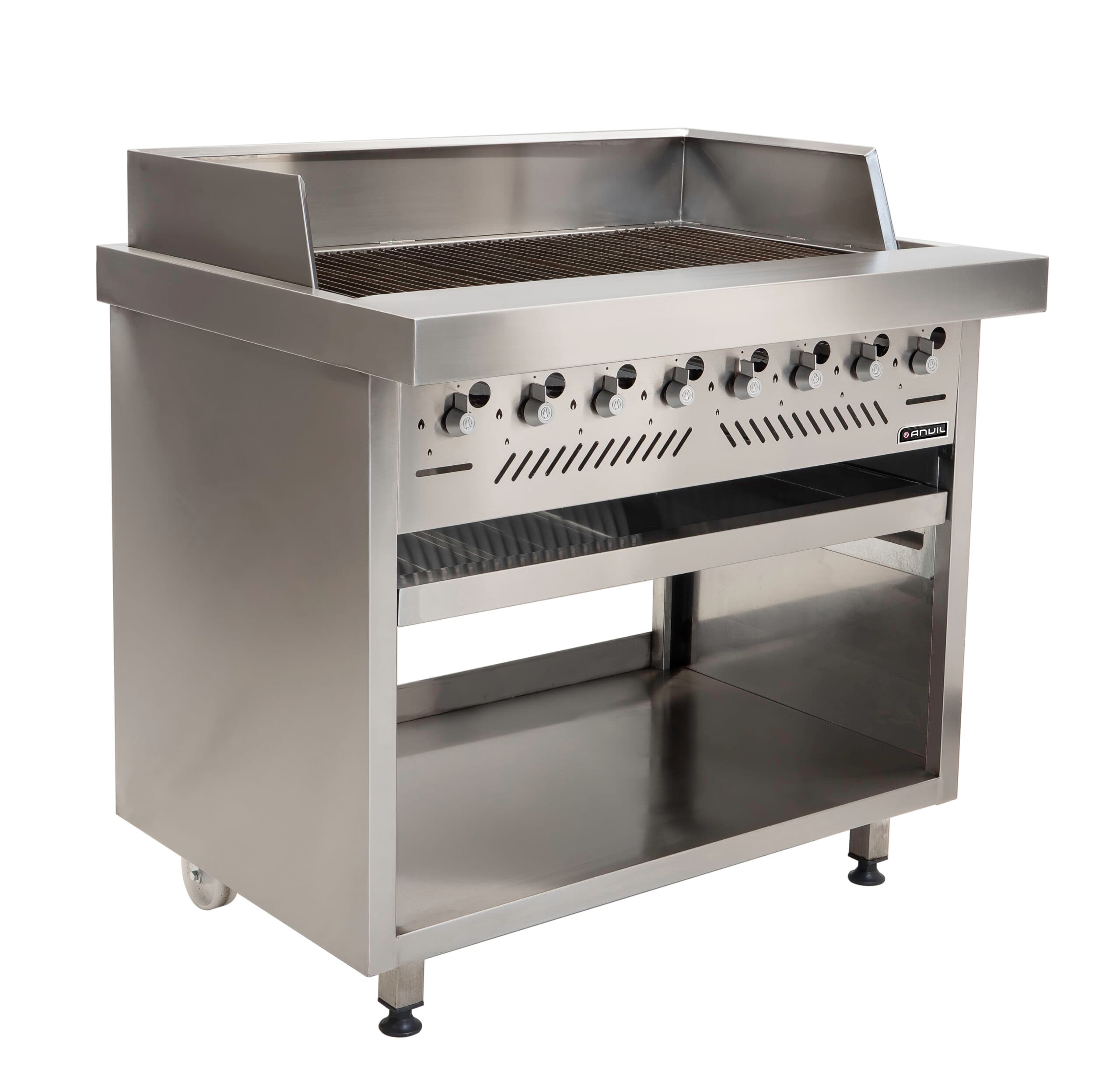 GAS GRILLER ANVIL - 8 BURNER RADIANT - FREE STANDING