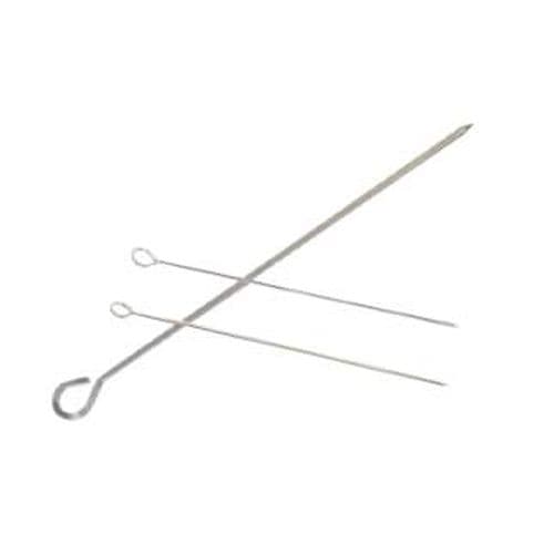 KEBAB SKEWERS S/STEEL (OVAL) - 300MM (PACK OF 12)