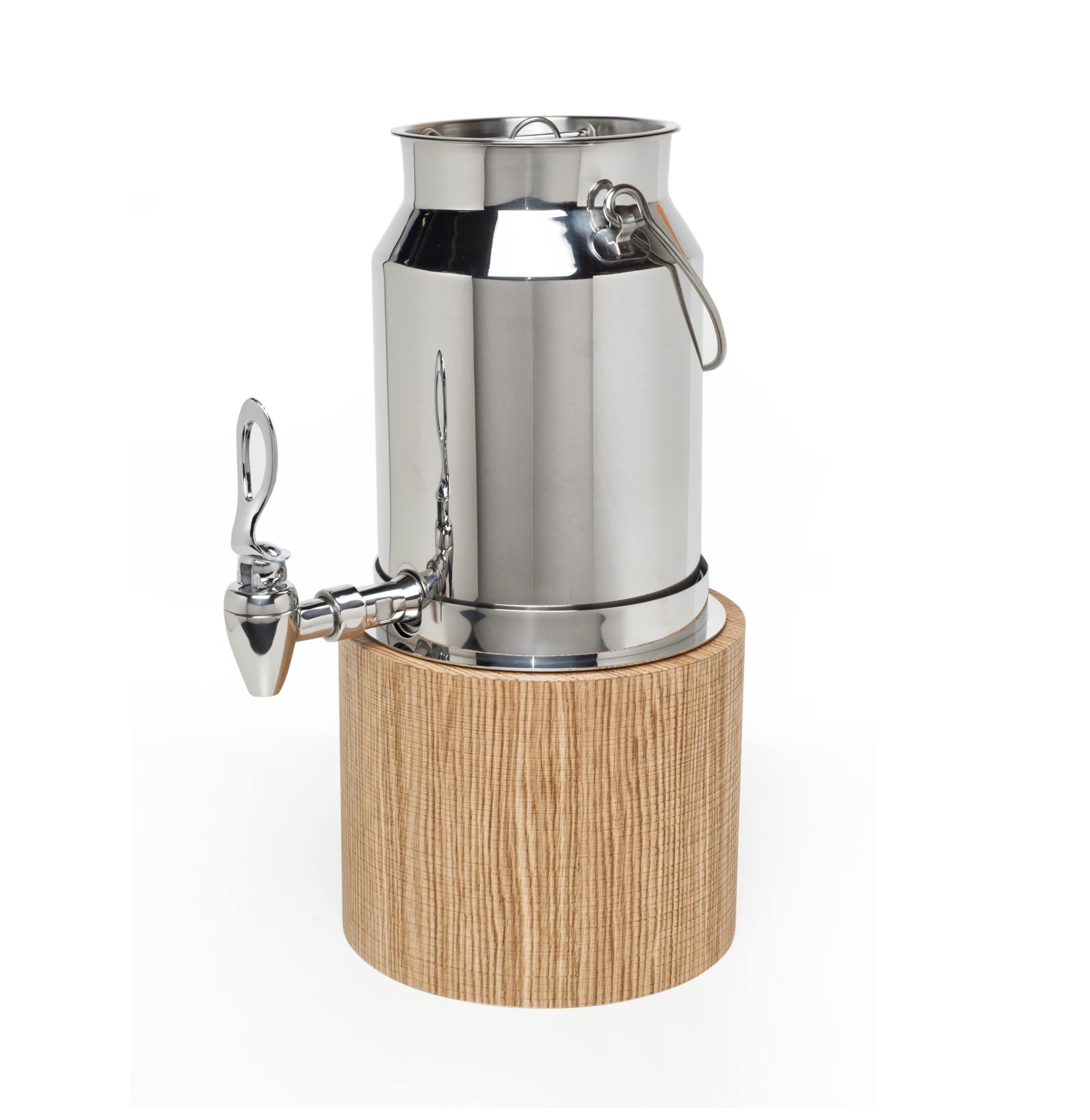 MILK DISPENSER WITH WOODEN BASE