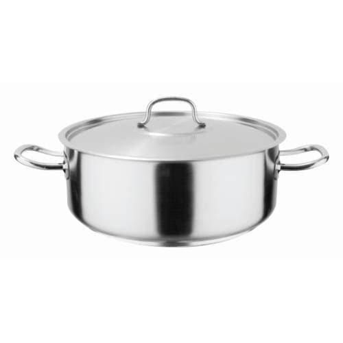 POT S/STEEL LOW CASSEROLE - 4LT - 240 X 95MM