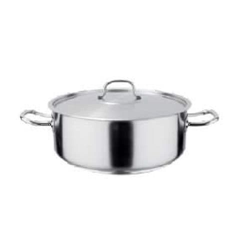 POT S/STEEL LOW CASSEROLE - 8LT - 300 X 120MM