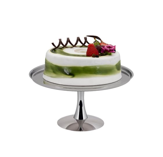 PASTRY STAND S/STEEL - 1-TIER 18/10 D438 X H172MM
