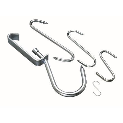 Steel S Hooks -4"/100mm (Pack of 12) Galvanised
