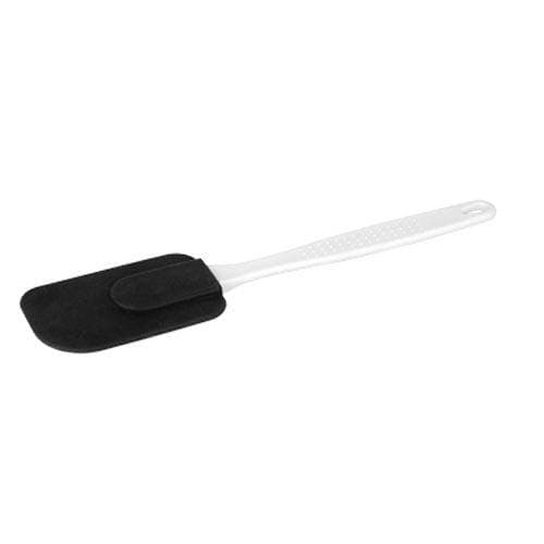 SILICON SPATULA - WHITE PLASTIC HANDLE - 300MM