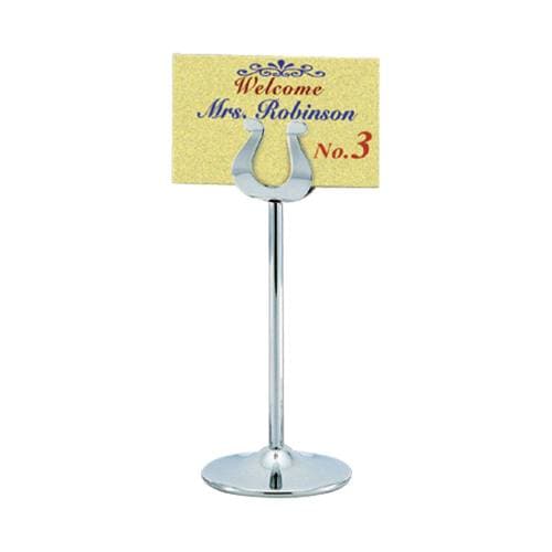 TABLE NUMBER STAND - S/STEEL - 200MM