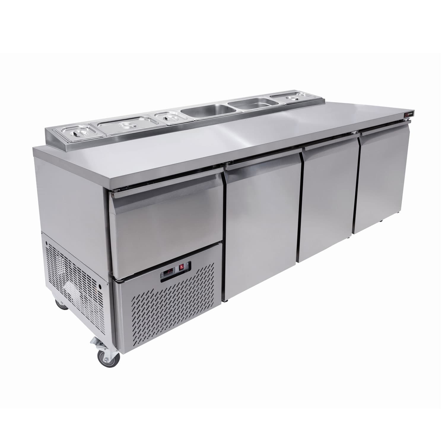 UNDERBAR FRIDGES – PIZZA TOP – SOLID DOOR – 3 AND HALF DOOR
