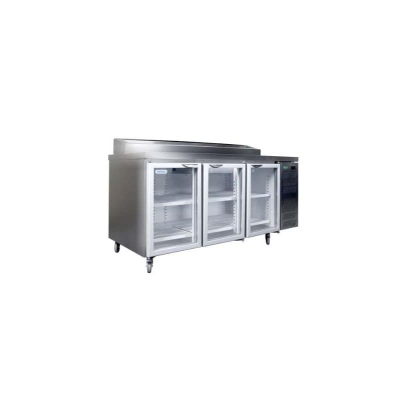 Staycold Glass Door Underbar with Pizza Top - HDU1800-PHC