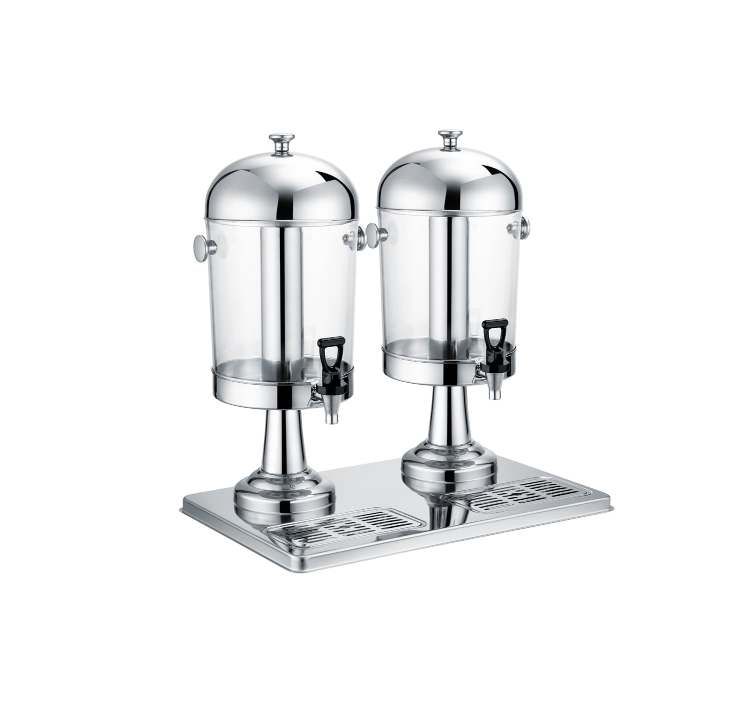 Juice Dispenser S/Steel 8L x 2 - 2 Bowl