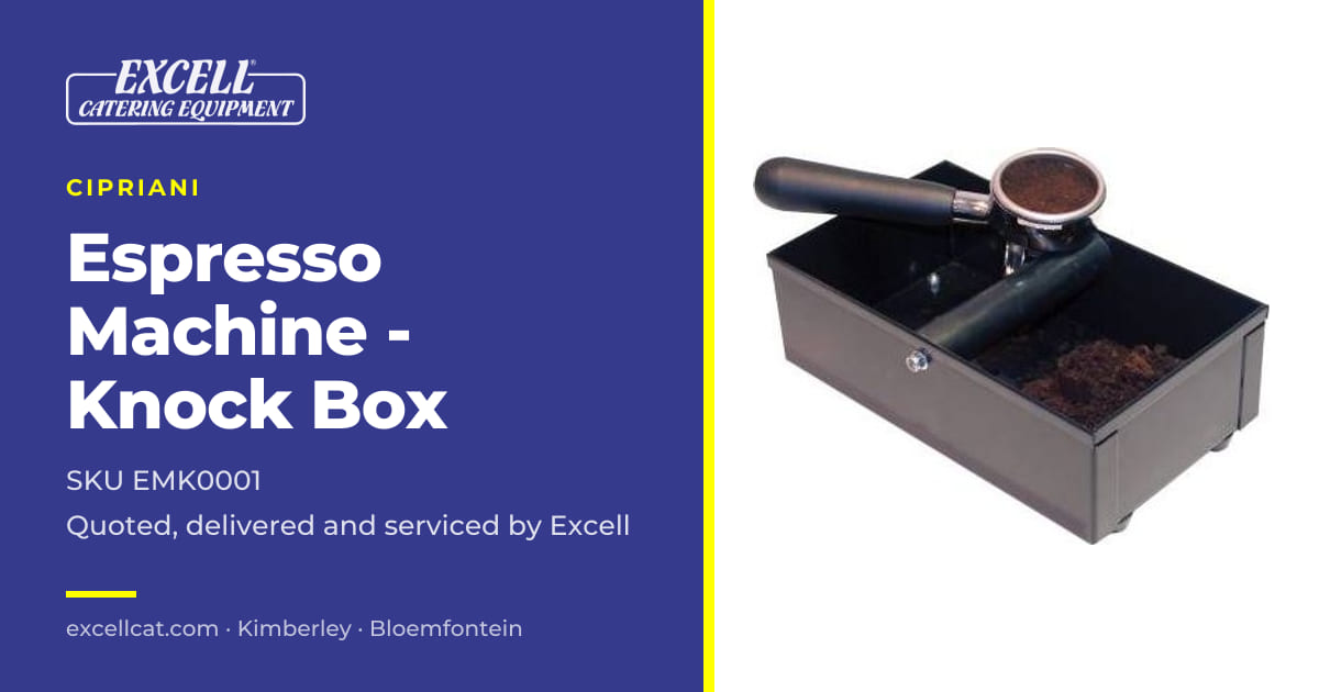 ESPRESSO MACHINE - KNOCK BOX — Excell Catering Equipment