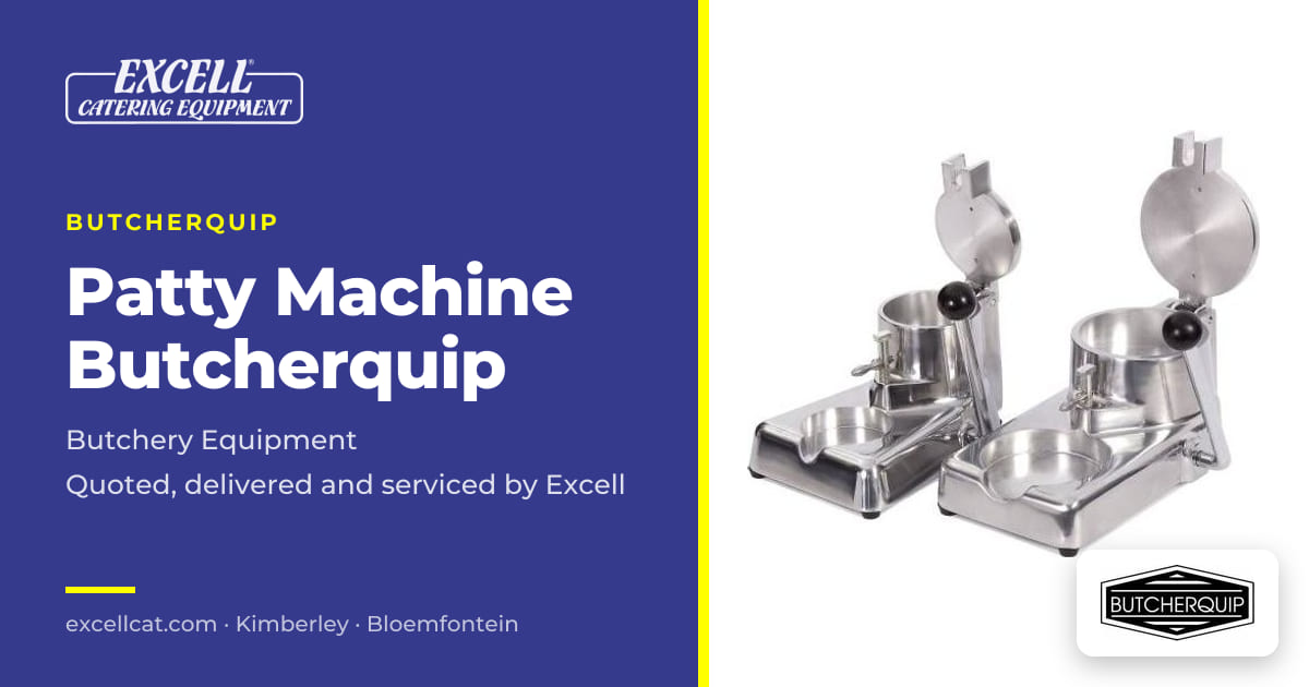 Patty Machine Butcherquip — Excell Catering Equipment