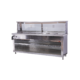 6 Div floor model bain marie & sneeze guard