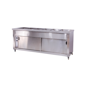 6 Div hot closet bain marie