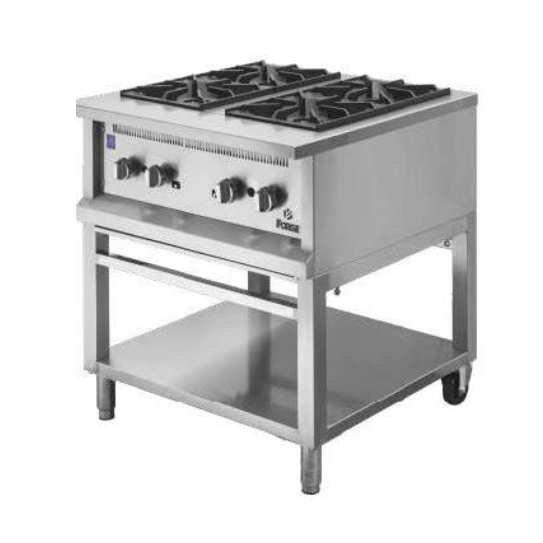 HEAVY-DUTY GAS STOVE - 4 BURNER