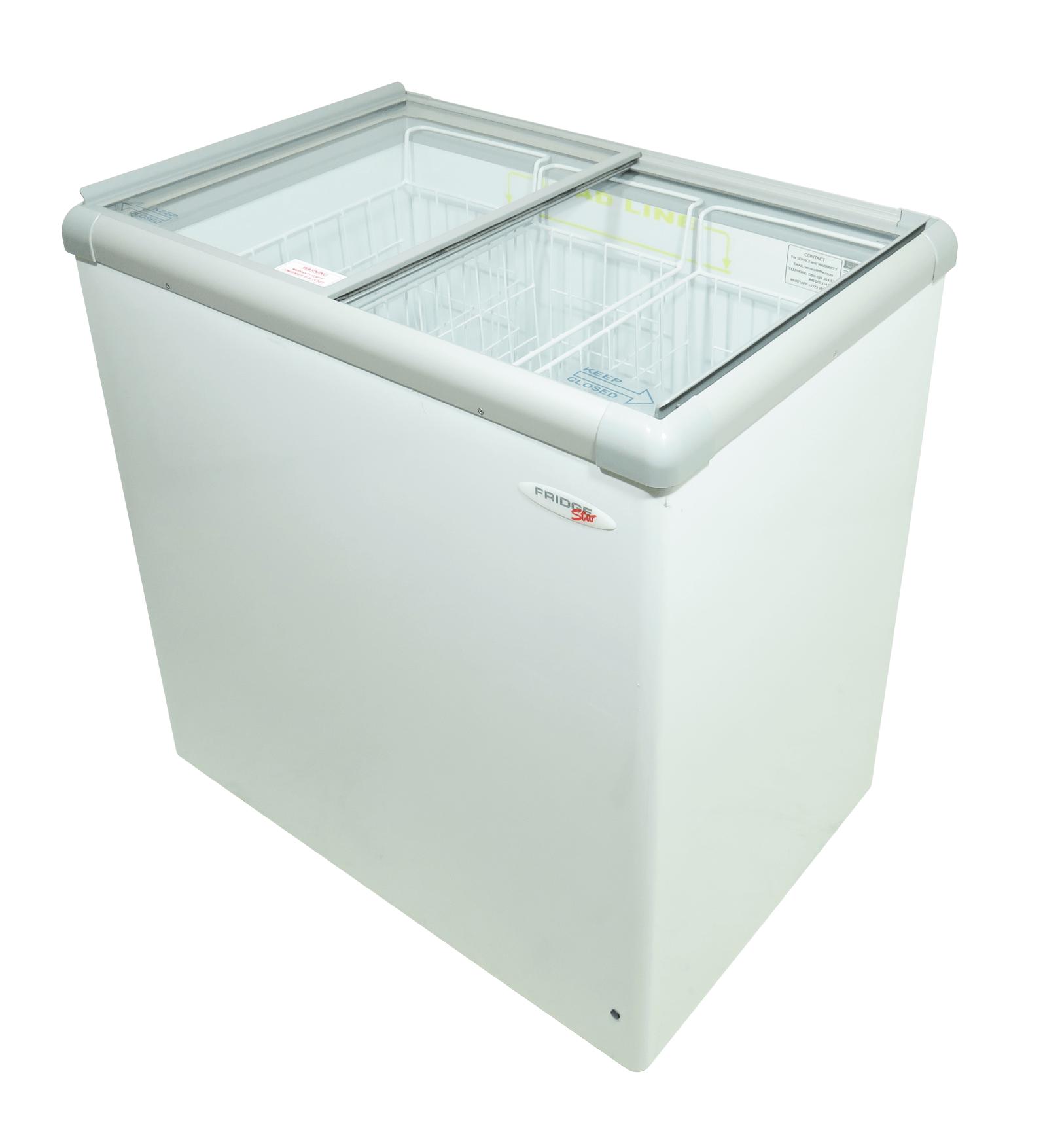 205 Litre GLASS TOP FREEZER